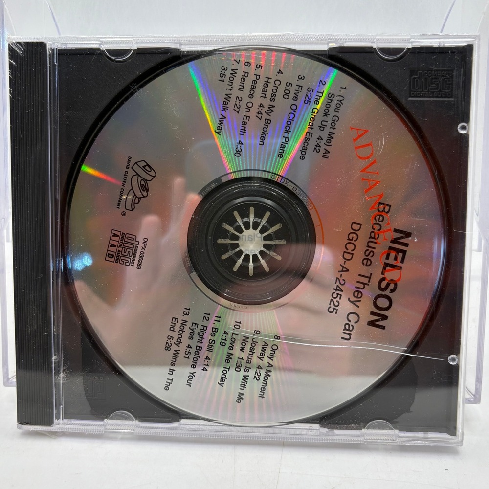 Nelson Because They Can Advance Promo CD ‎ Geffen Records 1995 Pop Rock